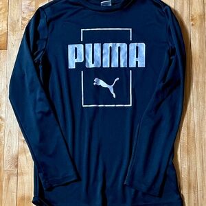 Used PUMA Boys Dry Moisture Wicking Long Sleeve T-Shirt